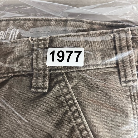 Carhartt Relaxed Fit Carpenter Pants Mens 36/32 Brown Work Wear Comfy Heavy 1977 - Picture 8 of 8